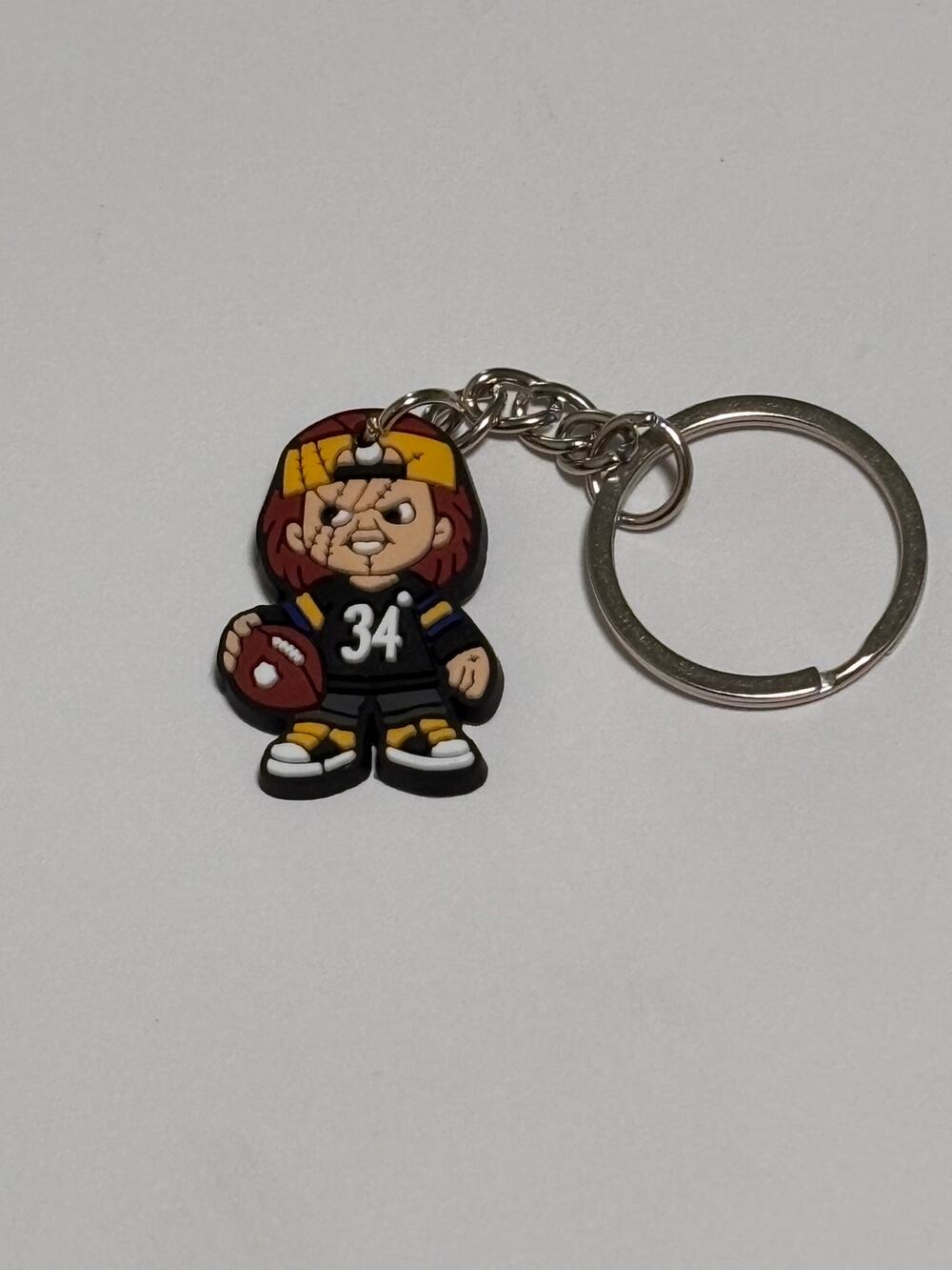 Horror Keychain Football Key Ring Chain Wallet Bag Backpack Chucky